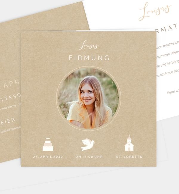 Klappkarte quadratisch