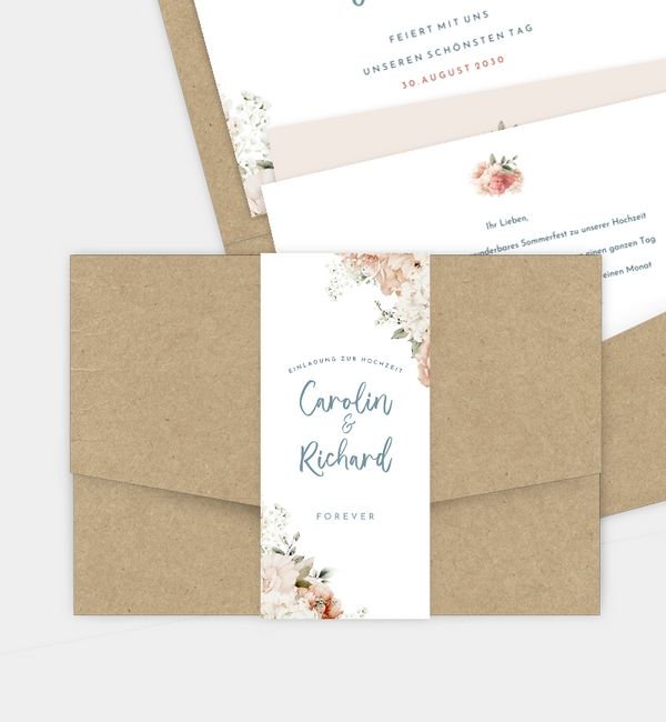 Pocketfold, unbedruckte Hülle