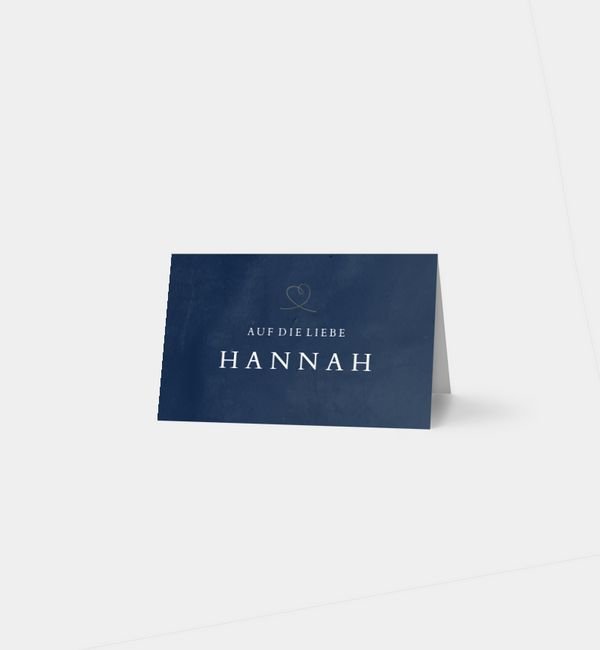 Tischklappkarte quer, horizontale Faltung