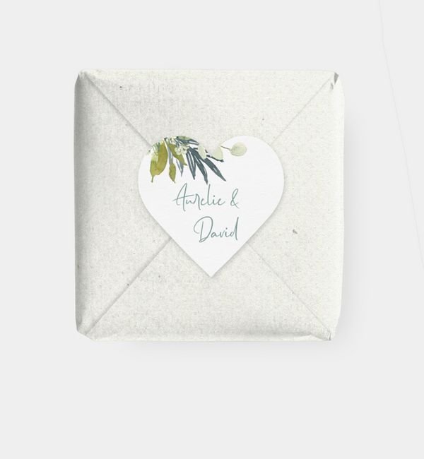 Geschenkaufkleber Herz