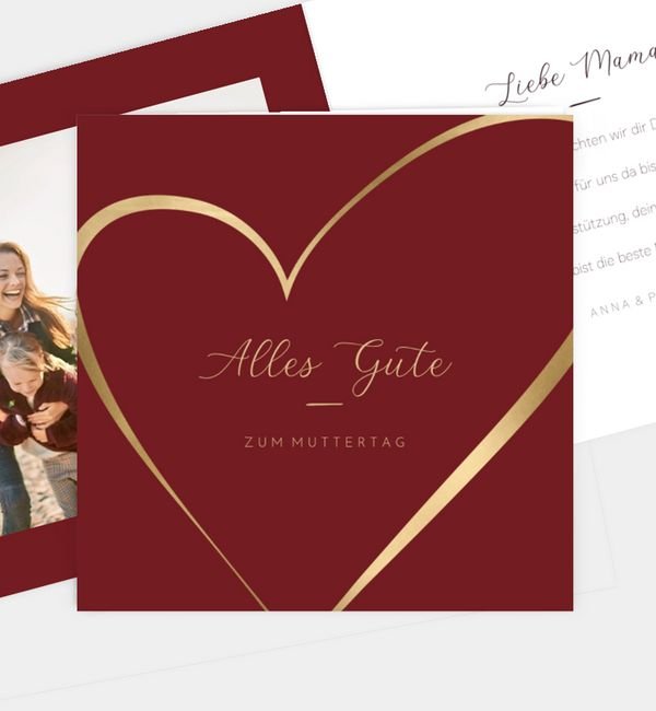 Klappkarte quadratisch