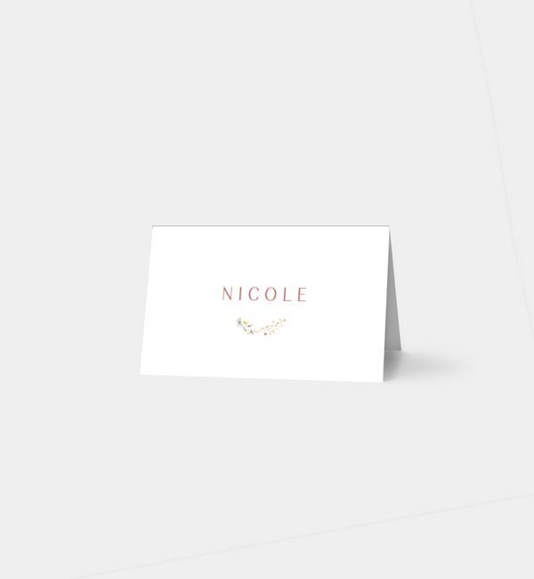 Tischklappkarte quer, horizontale Faltung