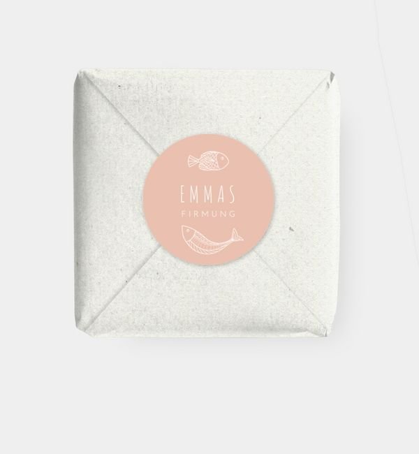 Geschenkaufkleber rund