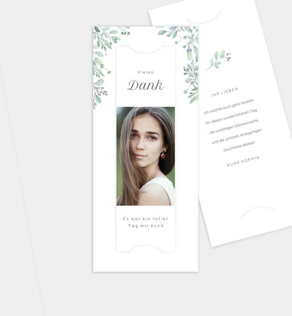 Postkarte mit Fotostreifen