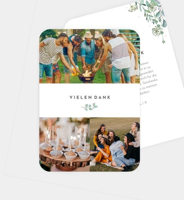 Postkarte hoch