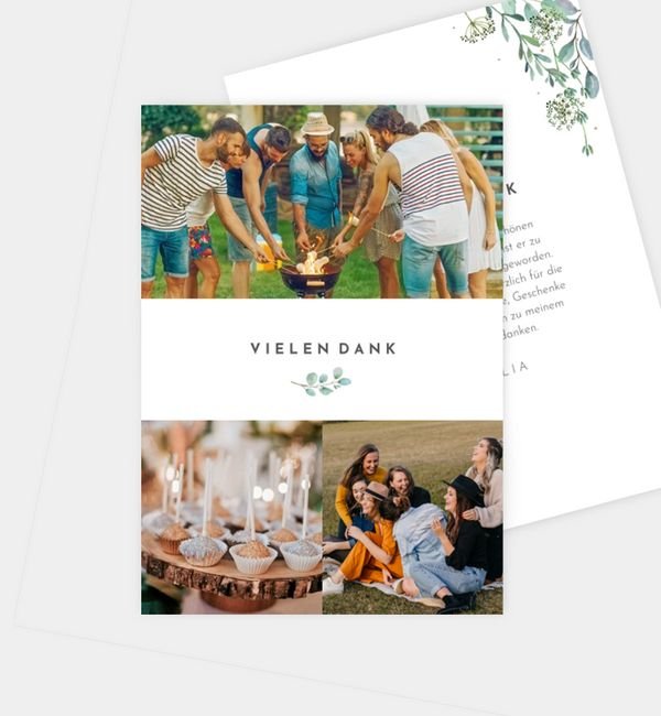 Postkarte hoch