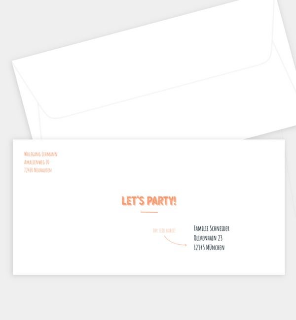 Briefumschlag gerade