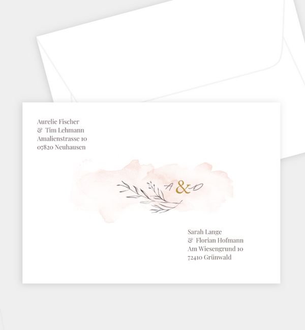 Briefumschlag gerade