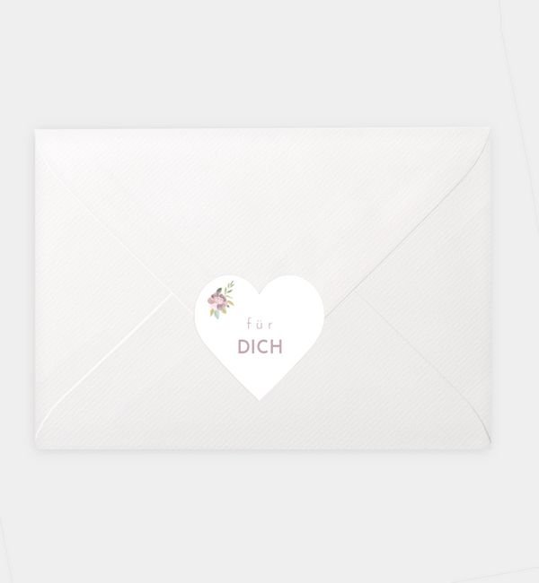 Siegelsticker Herz