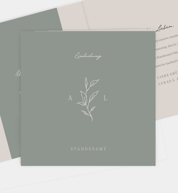 Klappkarte quadratisch