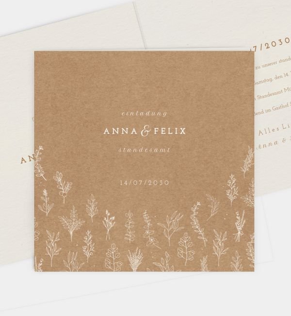 Klappkarte quadratisch