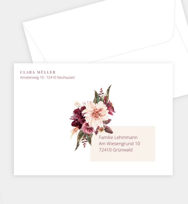 Briefumschlag gerade