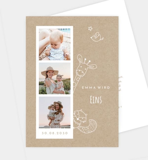 Postkarte hoch