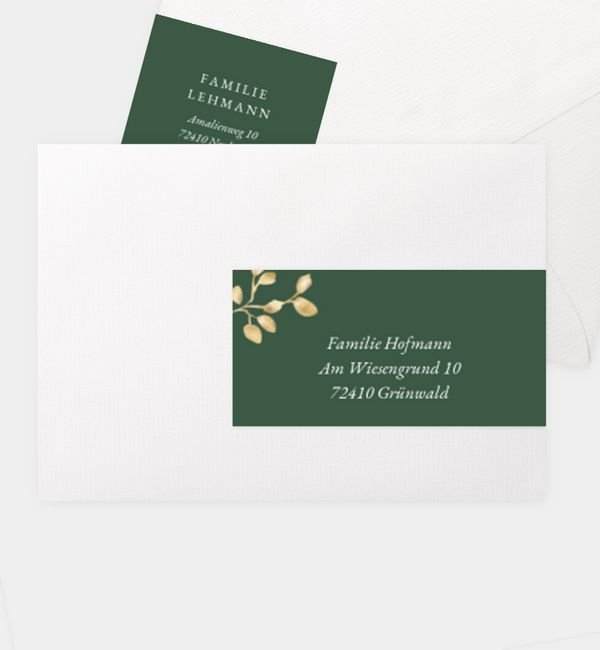 Kombi-Adressaufkleber