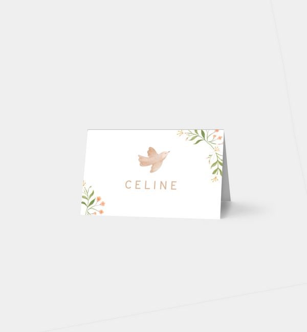 Tischklappkarte quer, horizontale Faltung