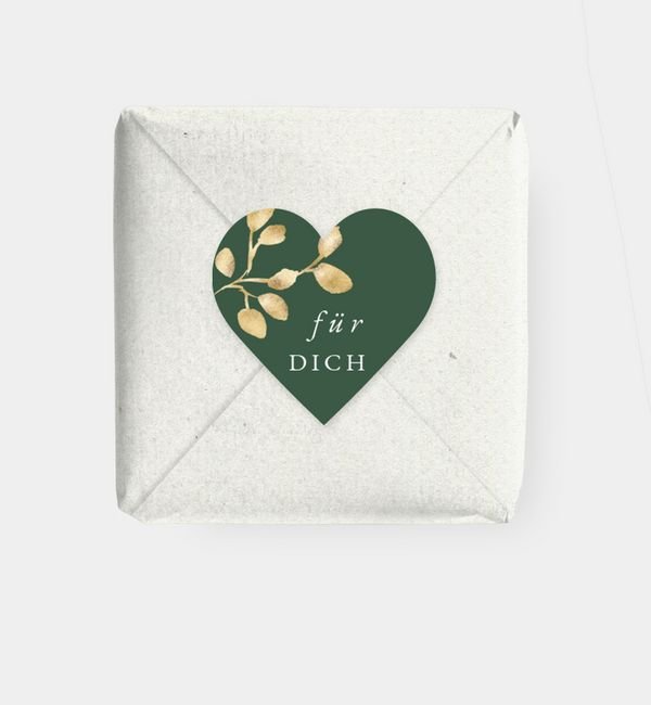 Geschenkaufkleber Herz