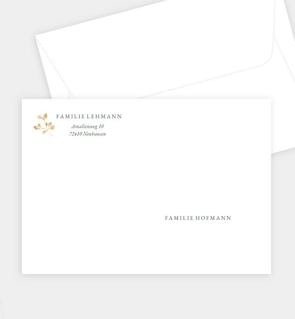 Briefumschlag gerade