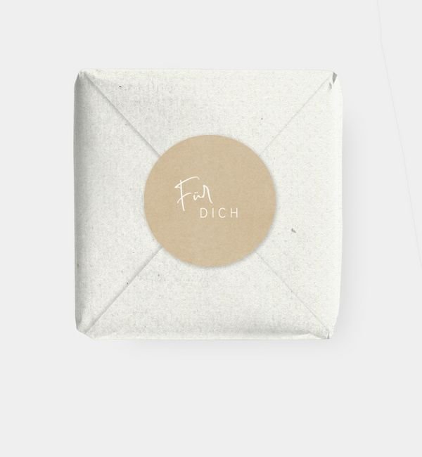 Geschenkaufkleber rund