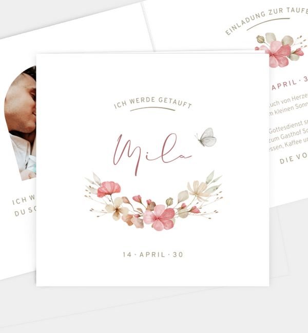 Klappkarte quadratisch