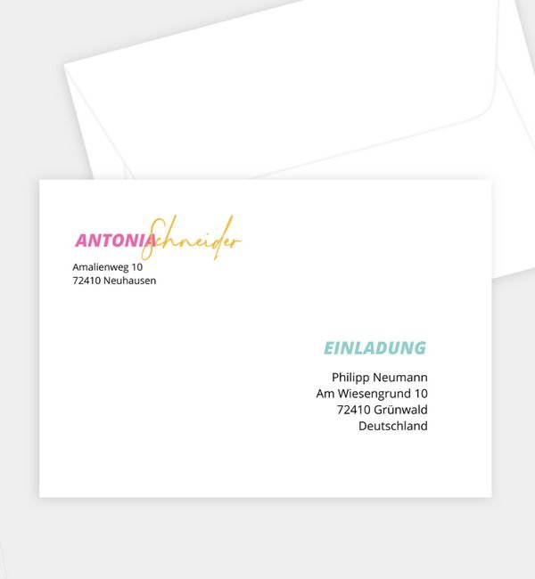 Briefumschlag gerade