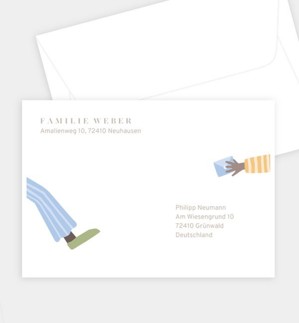 Briefumschlag gerade