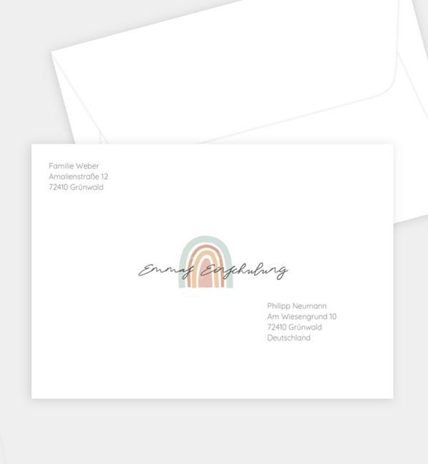 Briefumschlag gerade