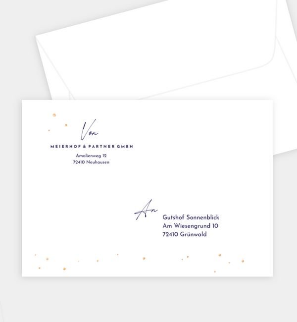 Briefumschlag gerade