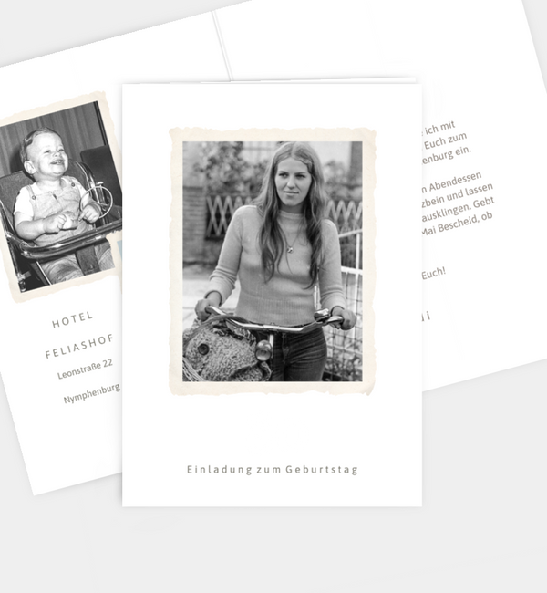 Retro Fotoalbum weiß