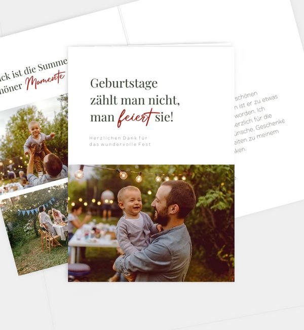 Klappkarte hoch