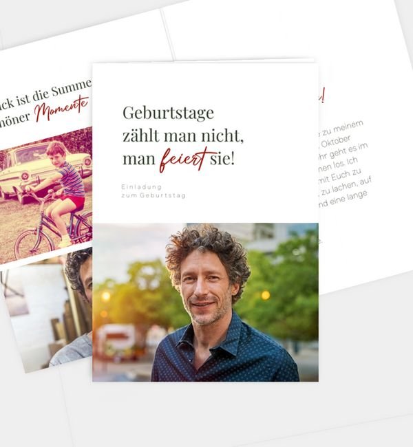 Klappkarte hoch