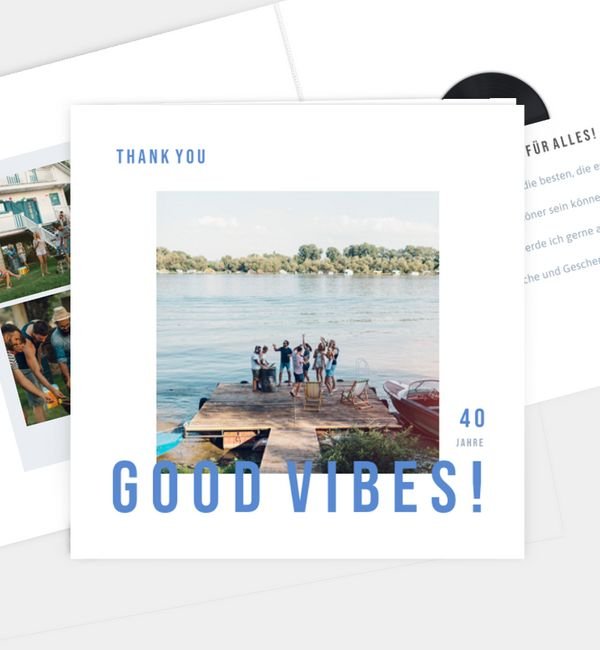 Klappkarte quadratisch