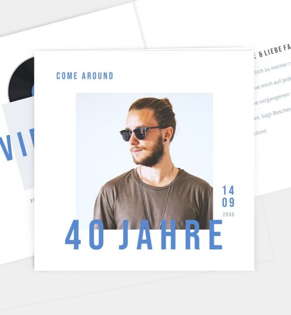 Klappkarte quadratisch