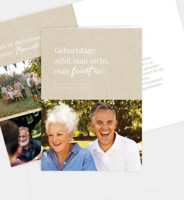 Klappkarte hoch