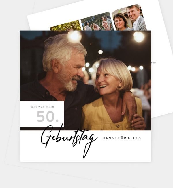 Postkarte quadratisch