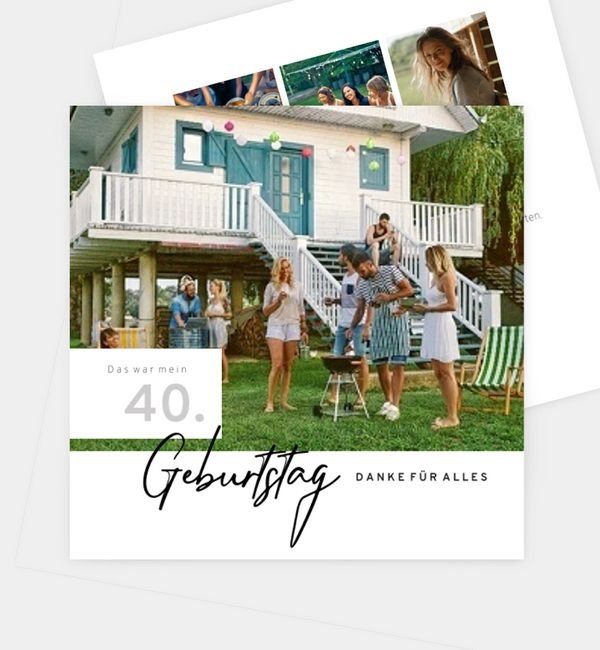 Postkarte quadratisch