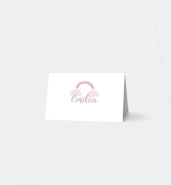 Tischklappkarte quer, horizontale Faltung