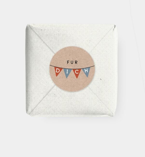 Geschenkaufkleber rund