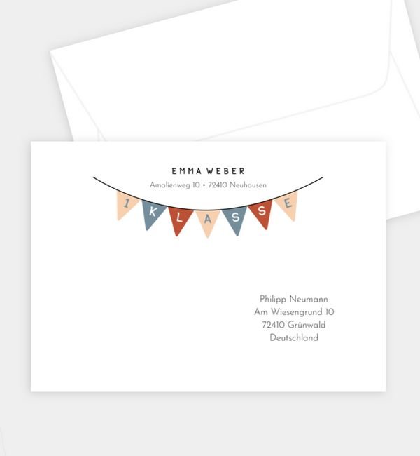 Briefumschlag gerade