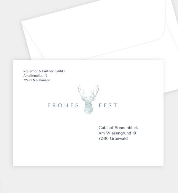 Briefumschlag gerade