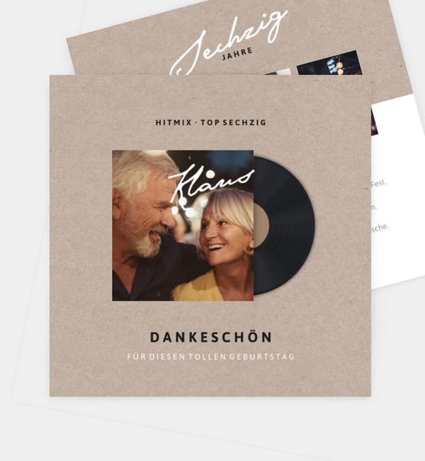 Postkarte quadratisch