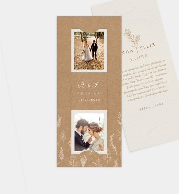 Postkarte mit Fotostreifen