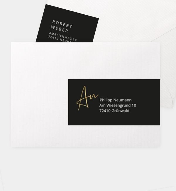 Kombi-Adressaufkleber