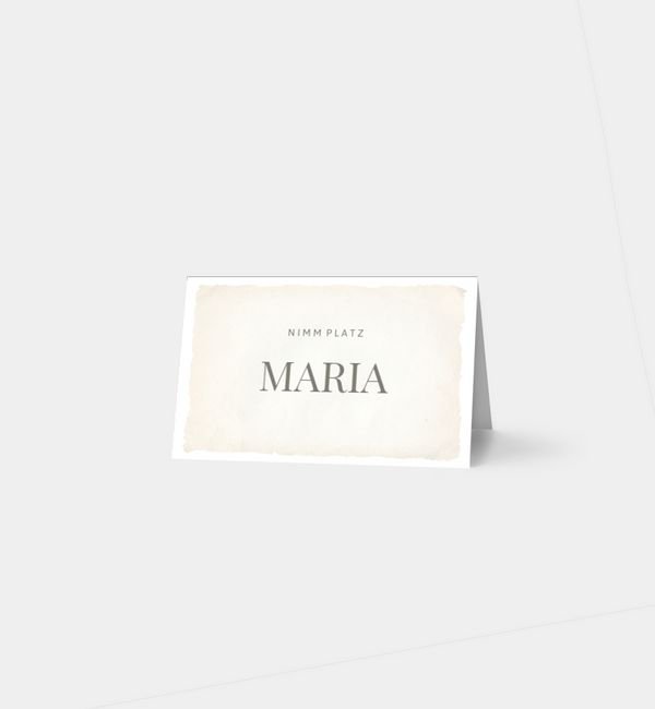 Tischklappkarte quer, horizontale Faltung