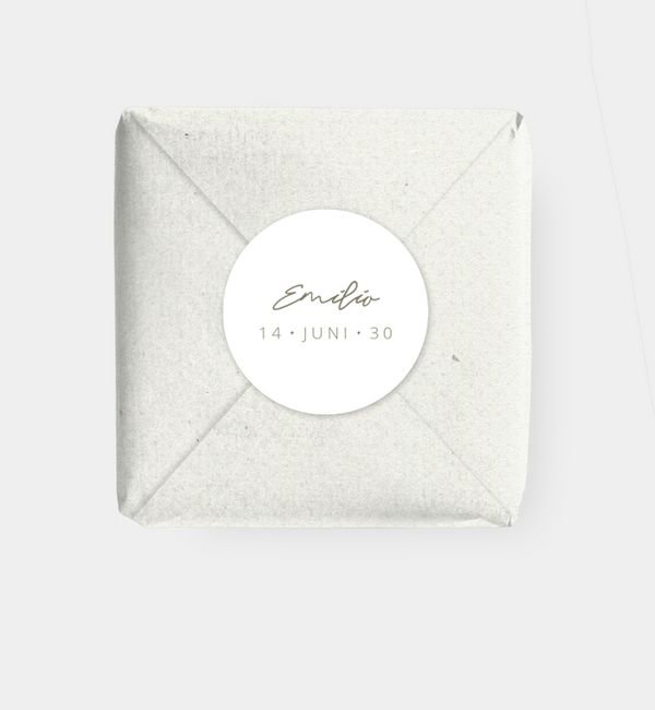 Geschenkaufkleber rund