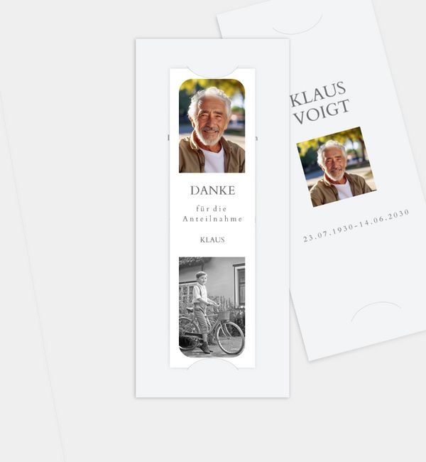 Postkarte mit Fotostreifen