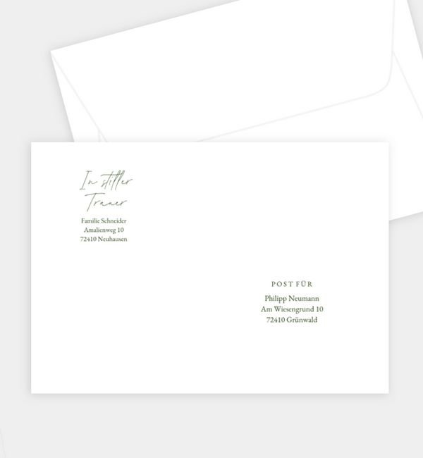 Briefumschlag gerade