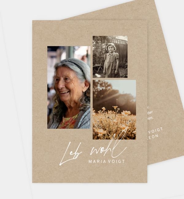Postkarte hoch