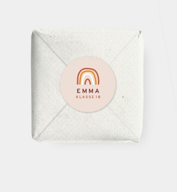 Geschenkaufkleber rund