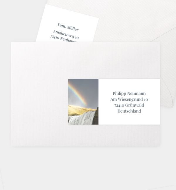 Kombi-Adressaufkleber