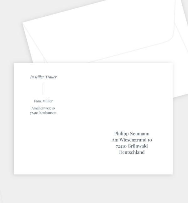 Briefumschlag gerade